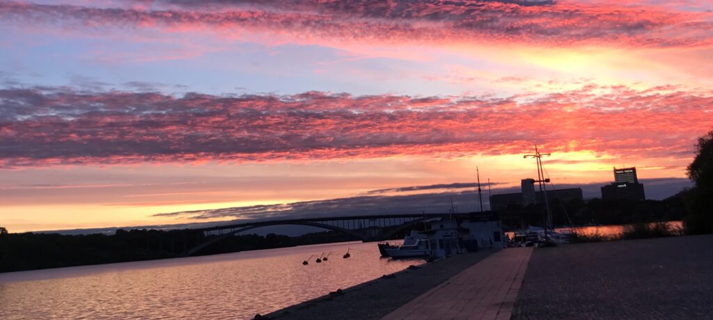 Sunset over Riddarfjärden, Stockholm